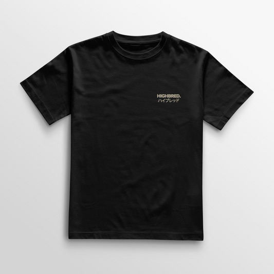 Camiseta Japanese - Negro/Beige