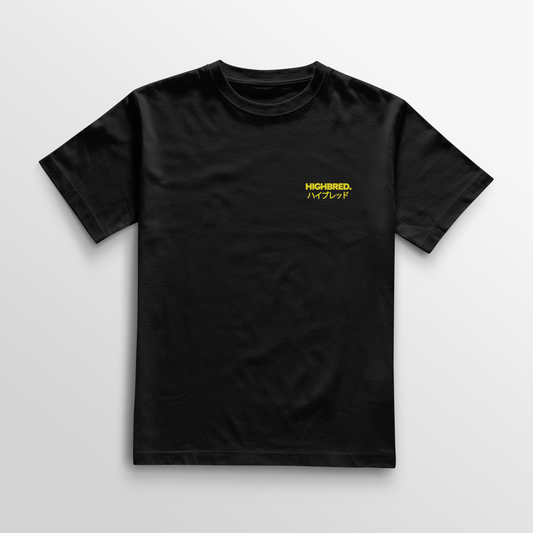 Camiseta Japanese - Negro/Amarillo