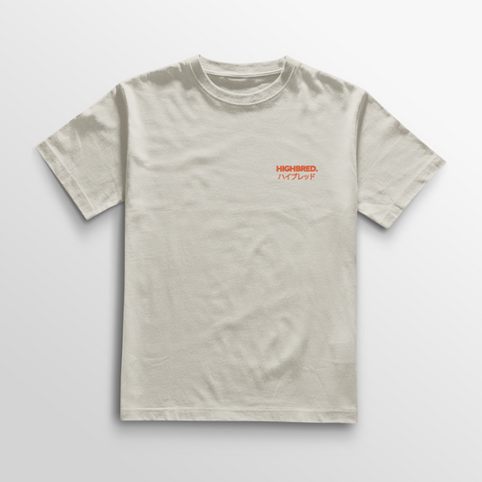 Camiseta Japanese - Beige/Naranja